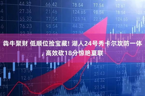 犇牛聚财 低顺位捡宝藏! 湖人24号秀卡尔攻防一体, 高效砍18分惊艳夏联